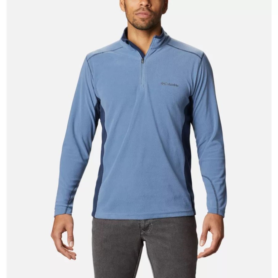 Bluestone/Collegiate Navy Columbia Klamath Range II Fleecepullover Mit Halbem Reißverschluss Für Herren