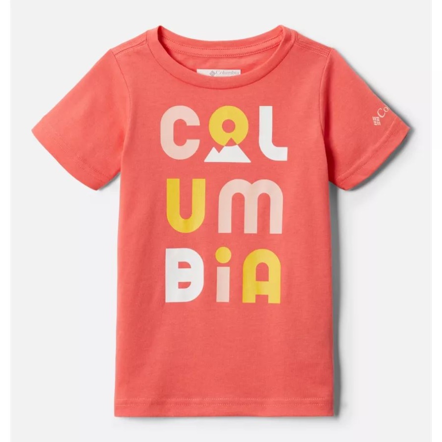 Blush Pink/CSC Peaks Bessie Butte Kurzarm-Grafik-T-Shirt Für Kleinkinder Von Columbia-Mädchen