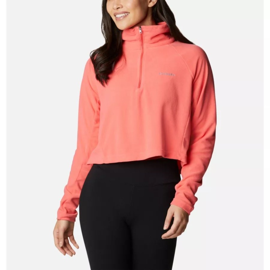 Blush Pink Glacial Ii Lässiger Kurz Geschnittener Fleece Für Damen Columbia
