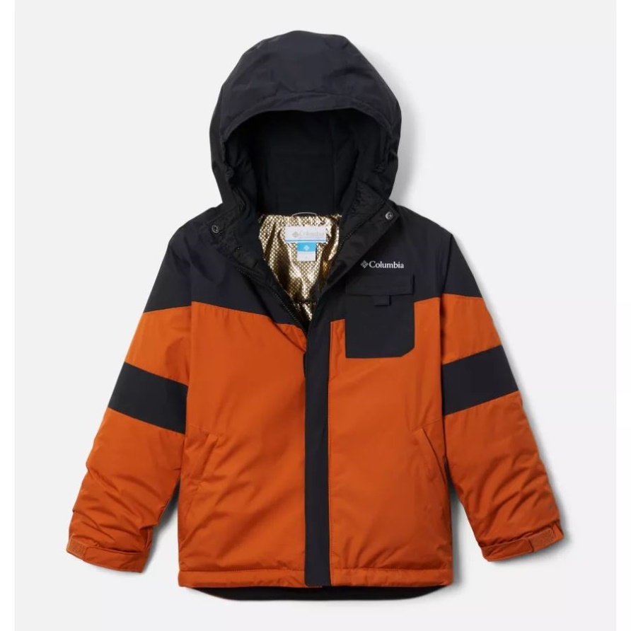 Jungen Mighty Mogulii Wasserdichte Skijacke Warm Copper/Black Columbia