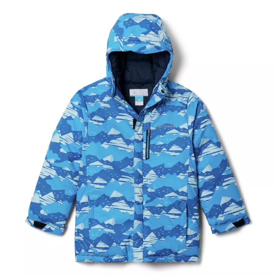 Alpine Free Fallii Skijacke Für Jungen Compass Blue Scrapscape Tonal Columbia
