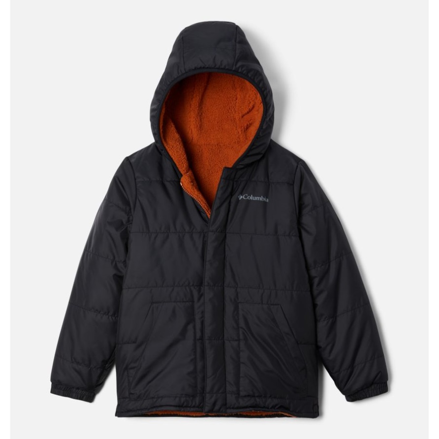 Big Fir Wendbare Jacke Mit Kapuze Für Jungen Schwarz/warm Copper Columbia