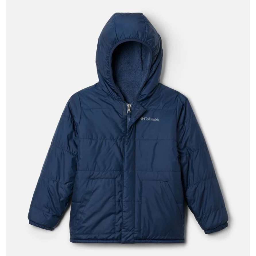 Wendejacke Mit Kapuze Aus Dickem Tannenholz Für Jungen Columbia Collegiate Navy/dark Mountain