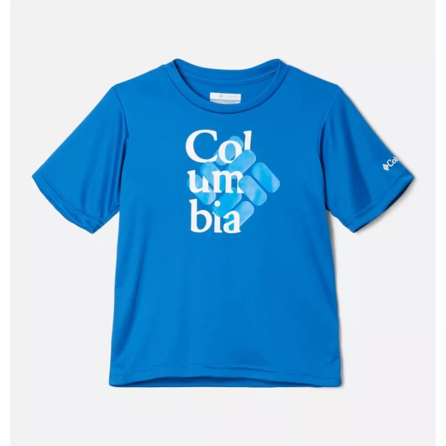 Edisun Trail-Grafik-T-Shirt Für Jungen Helles Indigo/Interlace Gem Columbia