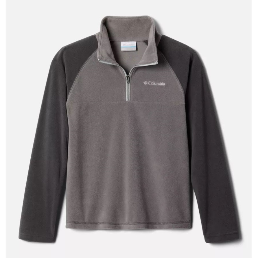 Glacialfleecejacke Mit Halbem Reißverschluss Für Jungen City Grey/Shark Columbia