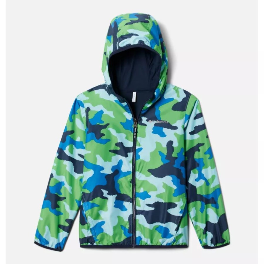 Hollytree Trail Wendbare Jacke Für Jungen Grün Boa Trad Camo Columbia