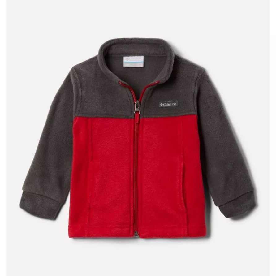 Steens Mountain II Fleecejacke Für Jungen Für Kleinkinder Shark/Mountain Red Columbia