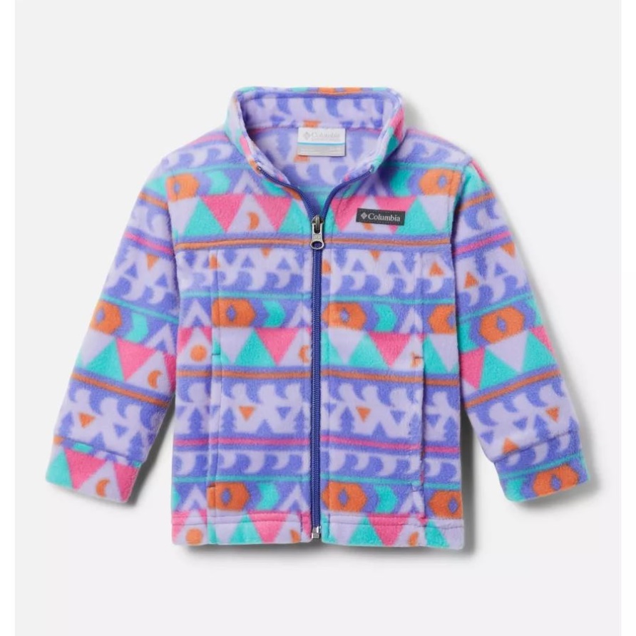 Zing Iii Bedruckte Fleecejacke Für Jungen Für Kleinkinder Lila Lotus Campdecke Columbia