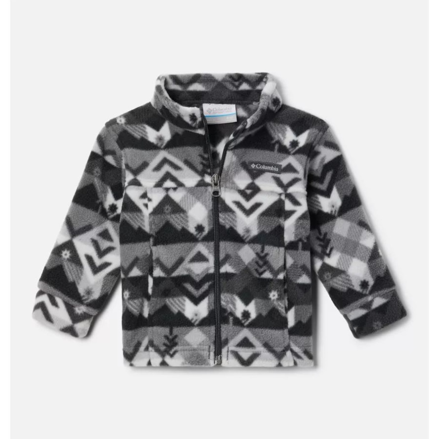 Jungen-Fleecejacke Mit Zing-III-Aufdruck Für Kleinkinder Shark Checkpoint Columbia