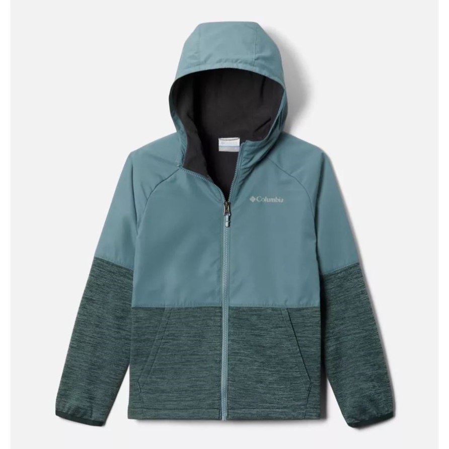 Out-shield Dry-fleece-jacke Mit Durchgehendem Reißverschluss Für Jungen Columbia Metal/spruce Heather