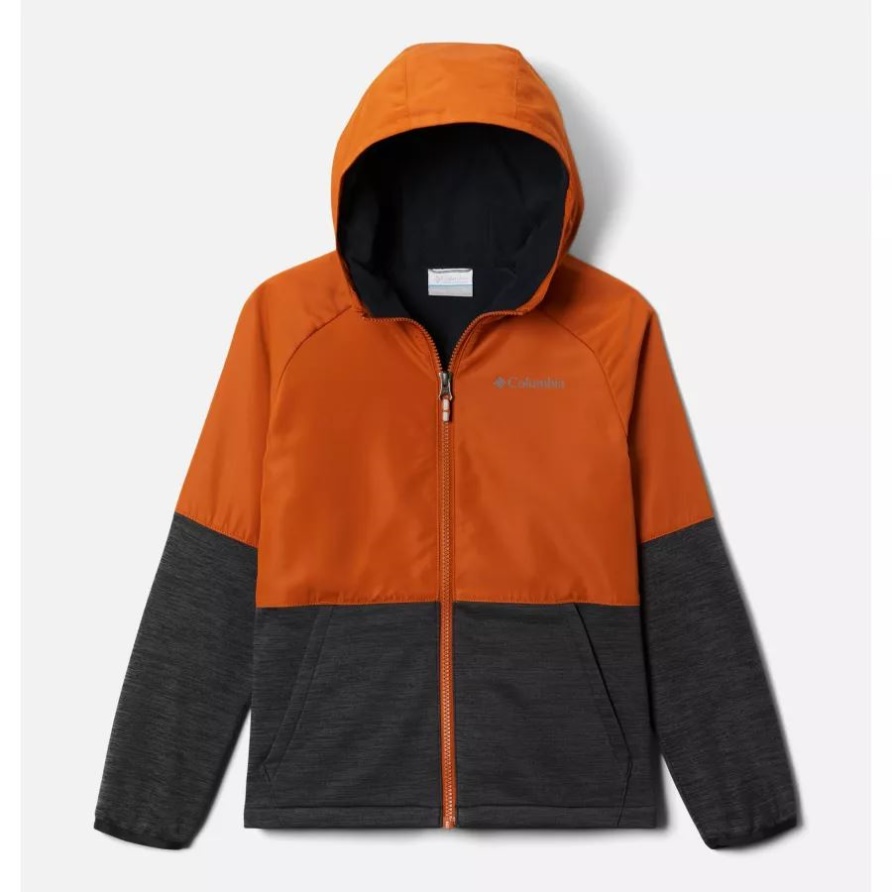 Out-Shield Dry Fleecejacke Mit Durchgehendem Reißverschluss Für Jungen Warm Copper/Black Heather Columbia