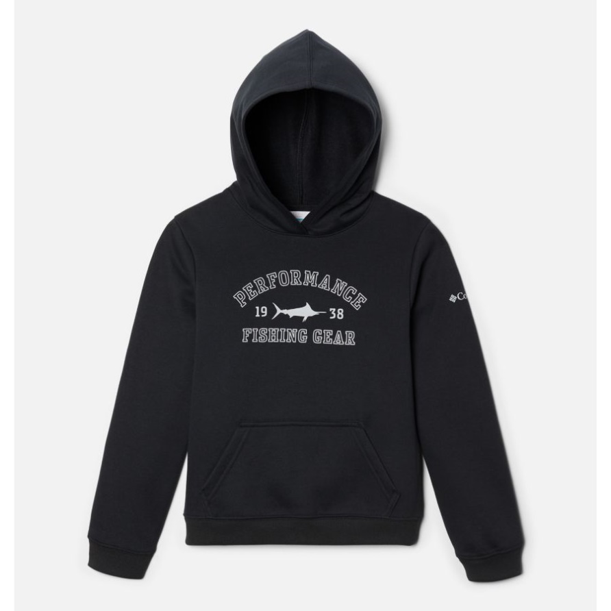 Pfg College Hoodie Für Jungen Schwarz/cool Grey - Marlin Columbia