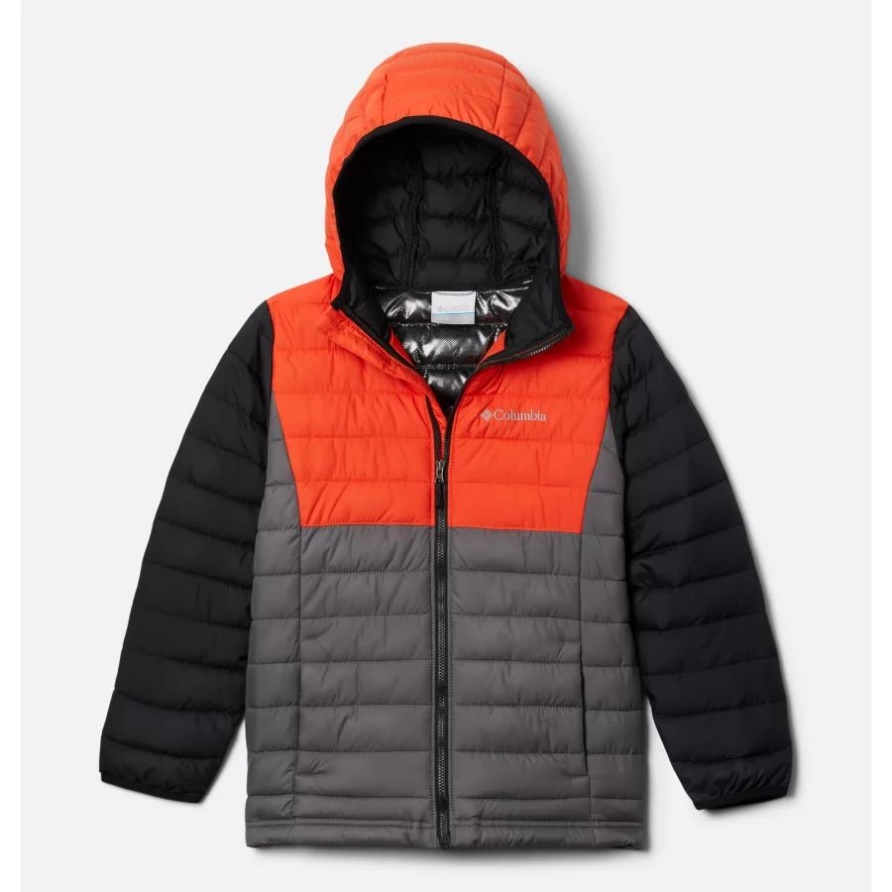 Puder Lite Kapuzenjacke Für Jungen City Grey/Red Quartz/Black Columbia