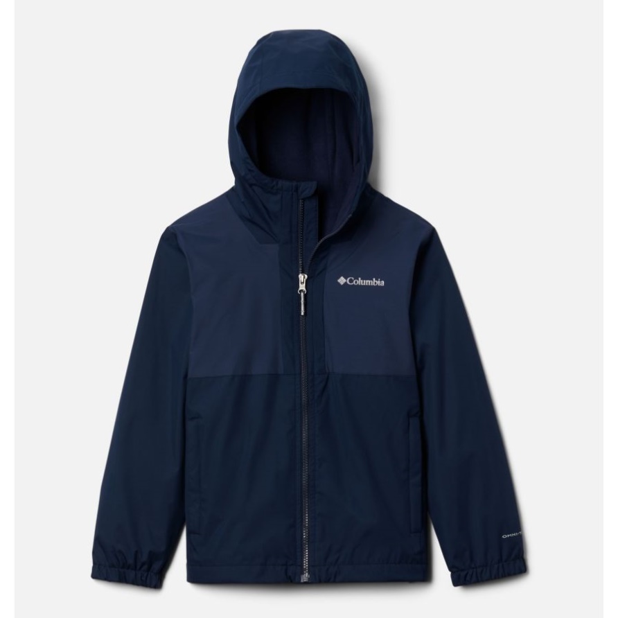 Rainy Trails Fleece Gefütterte Jungenjacke Coll Navy/coll Navy Slub Columbia