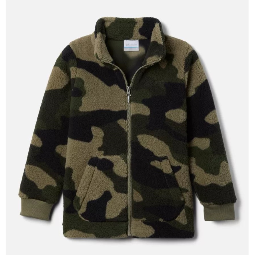 Rugged Ridge II Sherpa Mit Durchgehendem Reißverschluss Für Jungen Stone Green Mod Camo Columbia