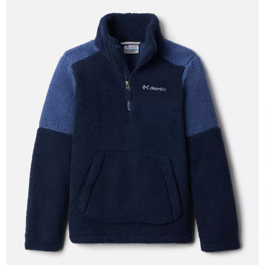 Rugged Ridge III Sherpa-Pullover Mit Halbem Reißverschluss Für Jungen Columbia Collegiate Navy/Night Tide