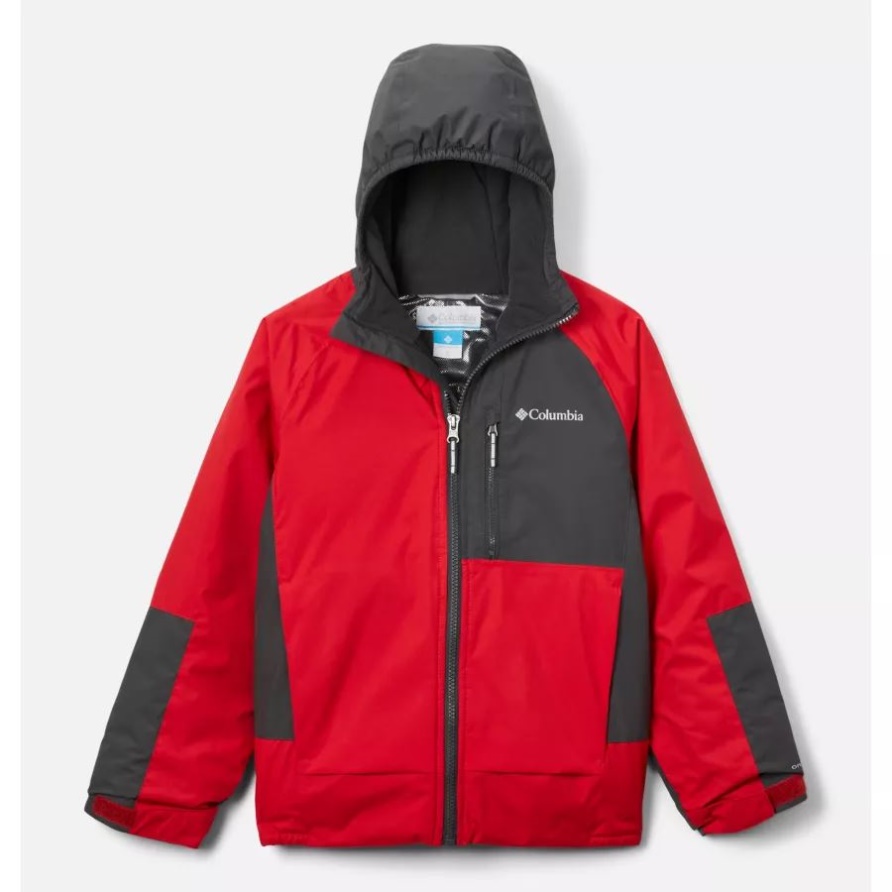 Snow Problemjacke Für Jungen Mountain Red/shark Columbia