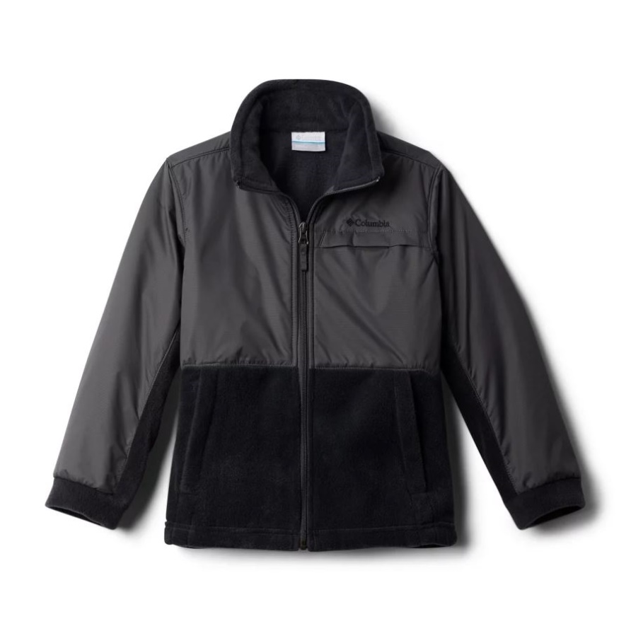 Steens Mountain Overlay Fleecejacke Für Jungen Columbia Schwarz/grill
