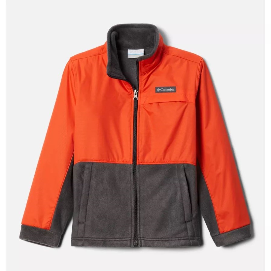 Steens Mountain Overlay Fleecejacke Für Jungen Shark/Red Quartz Columbia