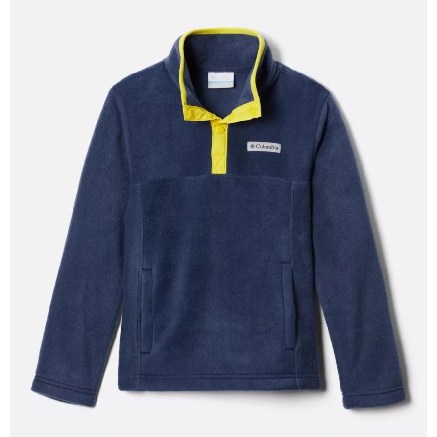 Steens Mountain 1/4 Snap-Fleece-Pullover Für Jungen Collegiate Navy Columbia