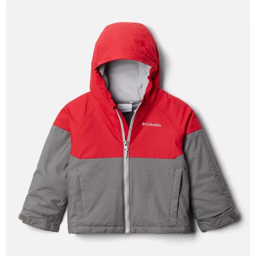 Alpine Action Ii Jacke Für Kleinkinder Columbia City Grey Heather/mtn Red