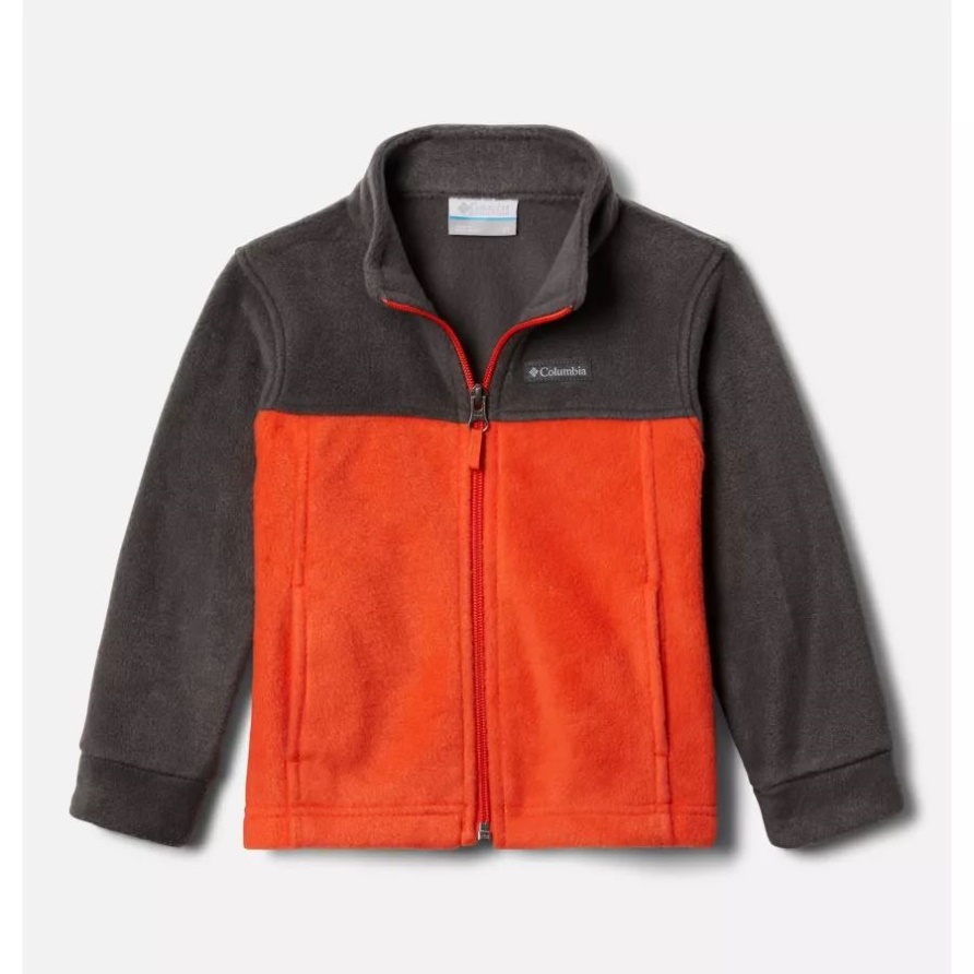 Steens Mountain II Fleecejacke Für Jungen Für Kleinkinder Columbia Red Quartz/Shark