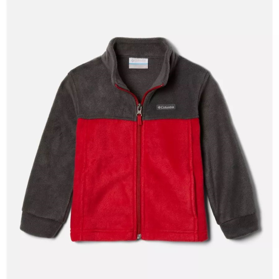Steens Mountain II Fleecejacke Für Jungen Für Kleinkinder Shark/Mountain Red Columbia