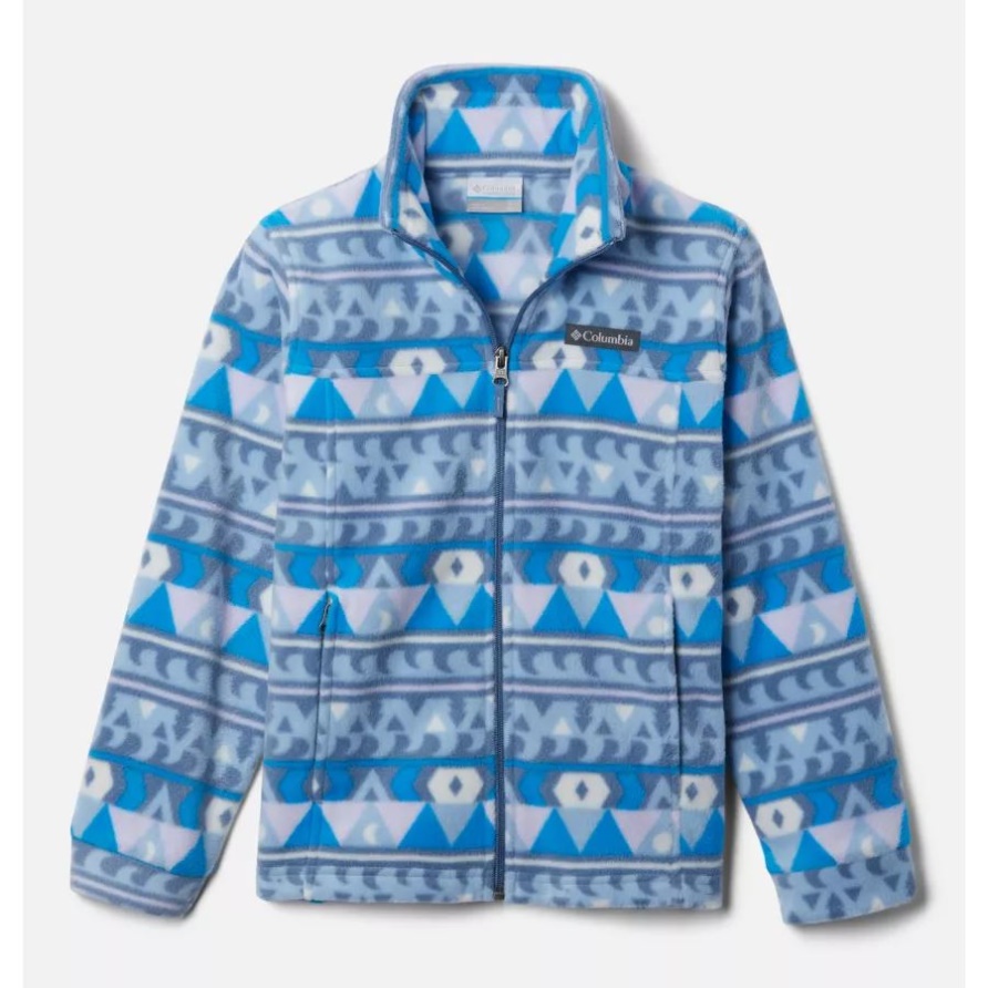 Zing Iii Bedruckte Fleecejacke Für Jungen Columbia Bluestone Camp Decke