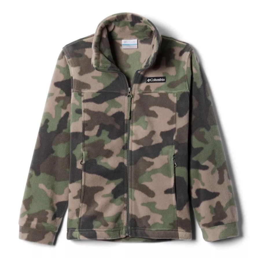 Zing Iii Bedruckte Fleecejacke Für Jungen Columbia Cypress Trad Camo (b) Print