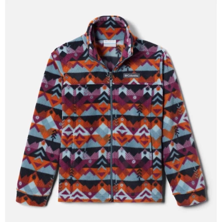 Zing Iii Bedruckte Fleecejacke Für Jungen Metal Checkpoint Columbia