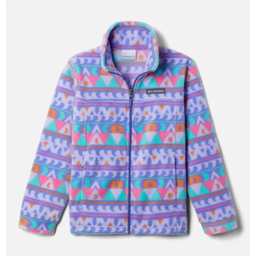 Zing Iii Bedruckte Fleecejacke Für Jungen Lila Lotus Campdecke Columbia