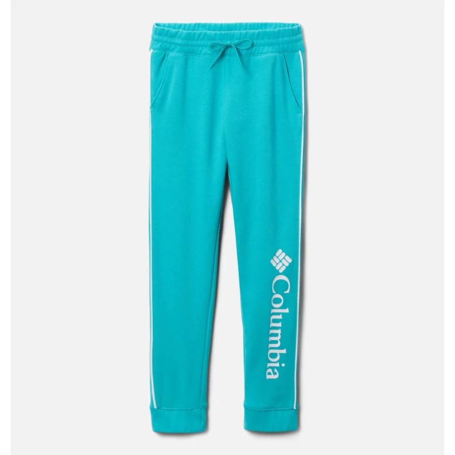 Helles Aqua Columbia Columbia Trek French Terry Jogginghose Für Mädchen