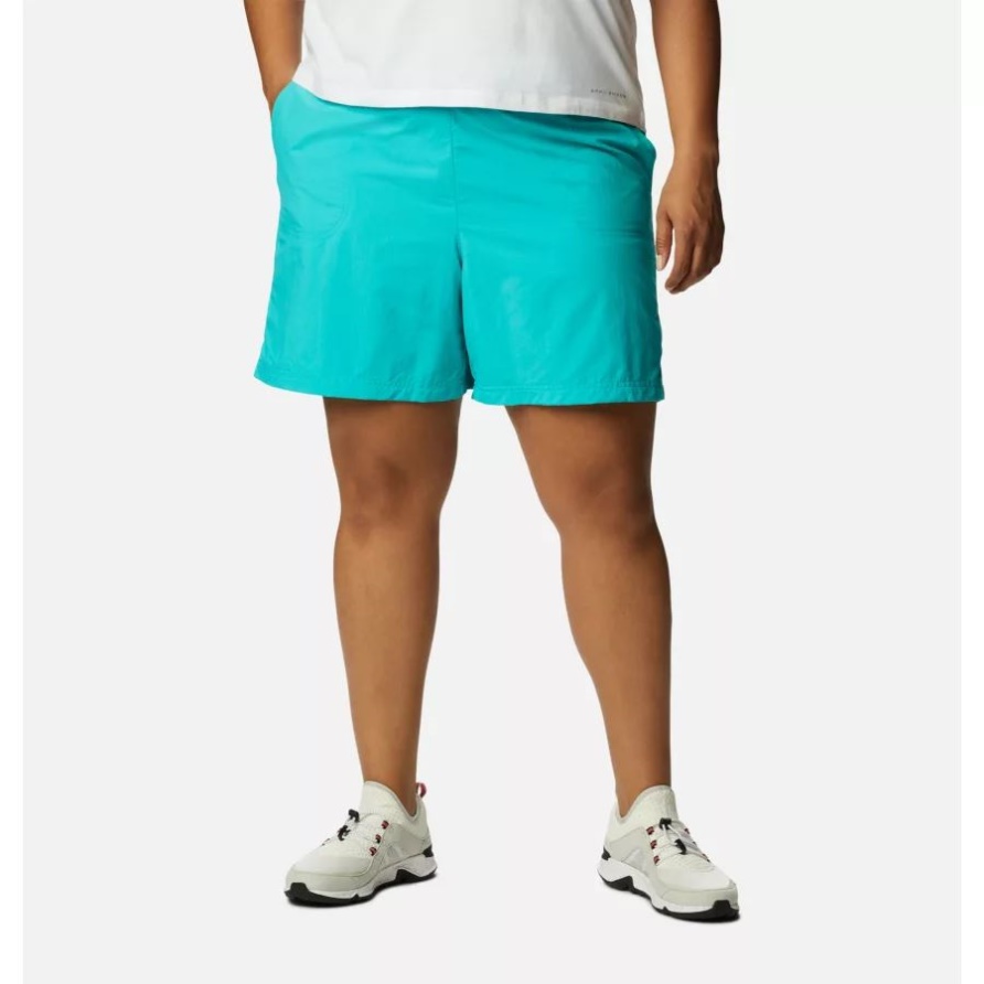 Sandige Flussshorts In Hellem Aqua Für Damen In Übergröße Columbia