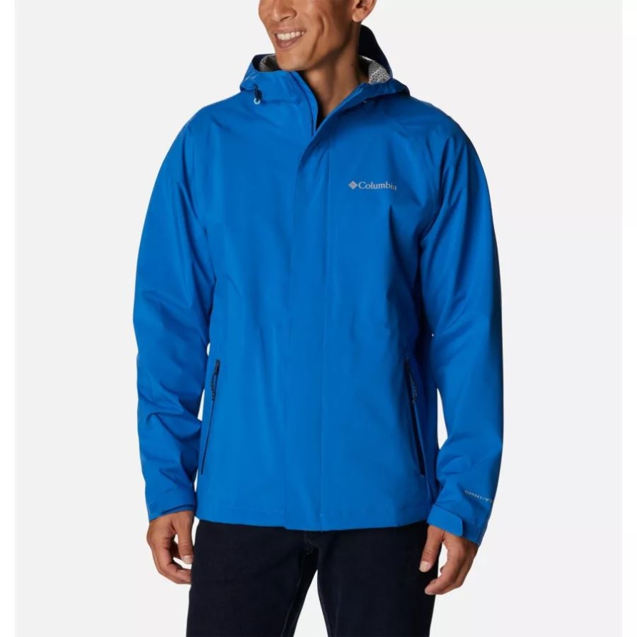 Helles Indigo Columbia Earth Explorer Shell-Jacke Für Herren