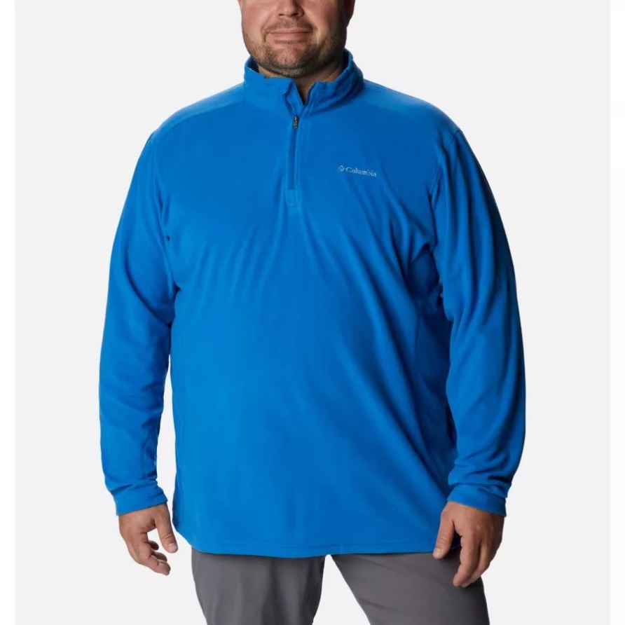 Helles Indigo Columbia Klamath Range II Fleecepullover Mit Halbem Reißverschluss Für Herren, Groß