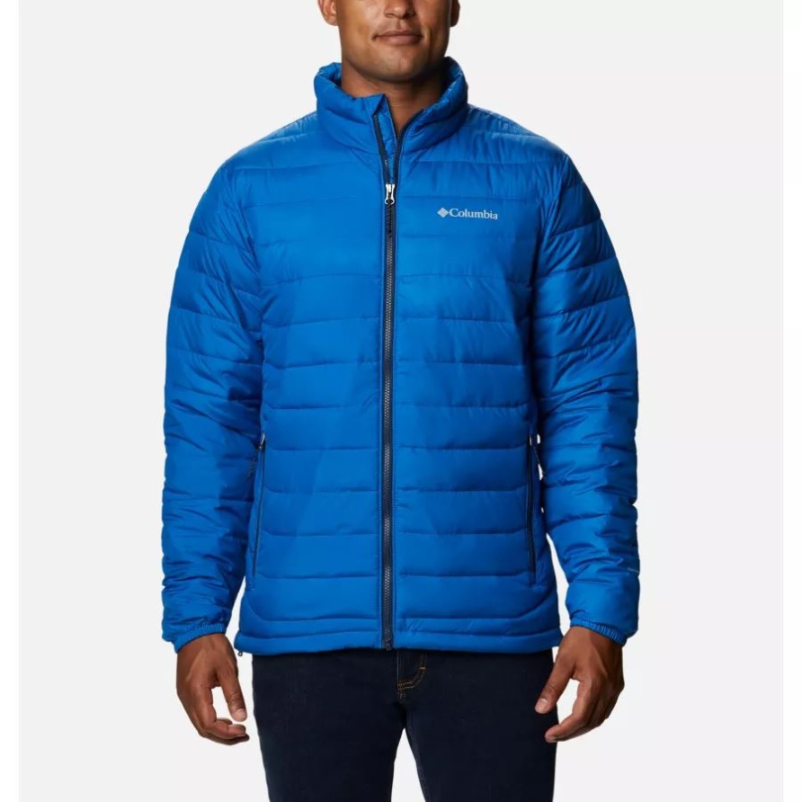 Hell Indigo Columbia Puder Lite Isolierte Jacke Für Herren Groß