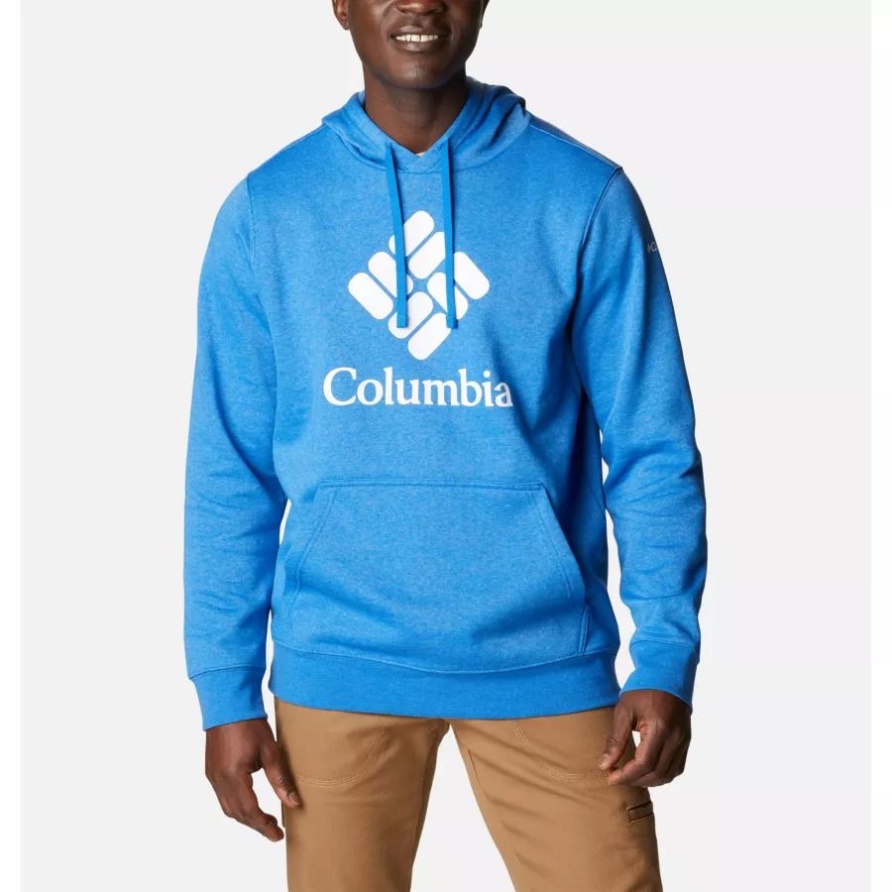 Columbia Trek Hoodie Für Herren In Hellem Indigo Hthr/csc Mit Gestapeltem Logo Columbia