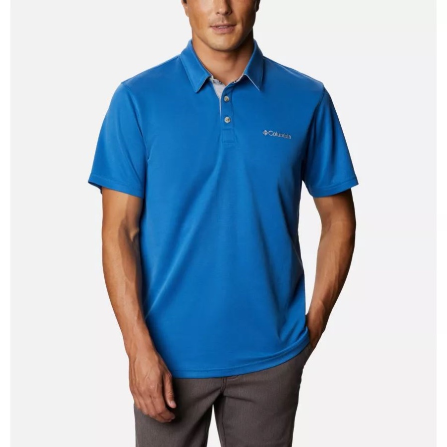 Nelson Point Polo Columbia Für Herren In Hellem Indigoblau
