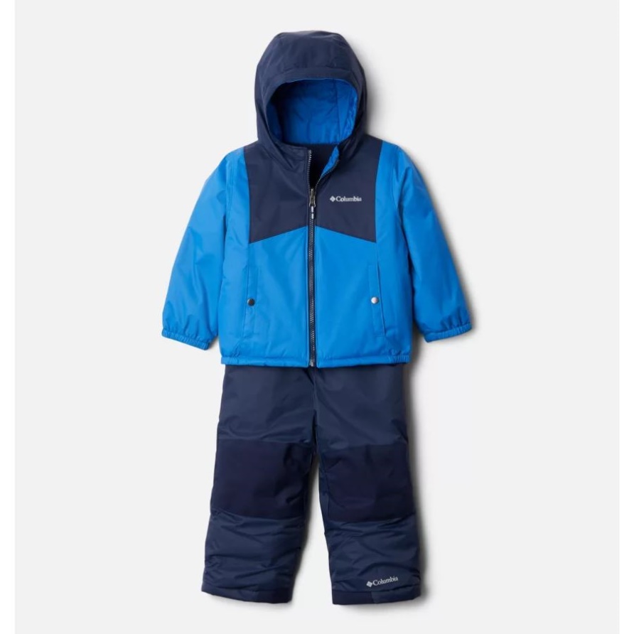 Helles Indigo-Kleinkind-Doppelflocken-Schneeset Columbia