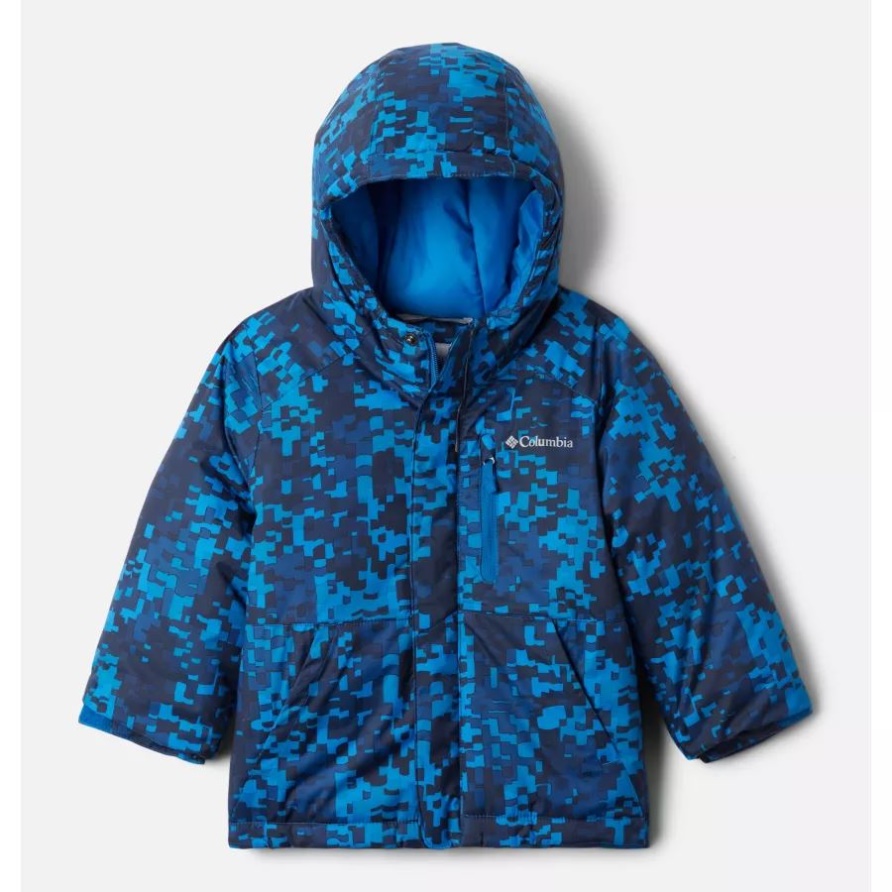 Kolumbien-Jacke Für Kleinkinder Mit Hellem Indigo-Webmuster