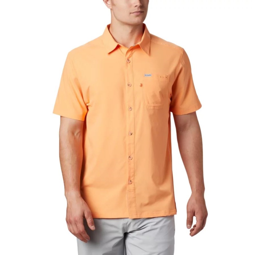 Helles Nektar Columbia Herren Pfg Slack Tide Camp Hemd Groß
