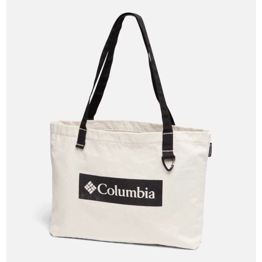 Camp Henry Tote Ungefärbtes Canvas/schwarz Logo Columbia