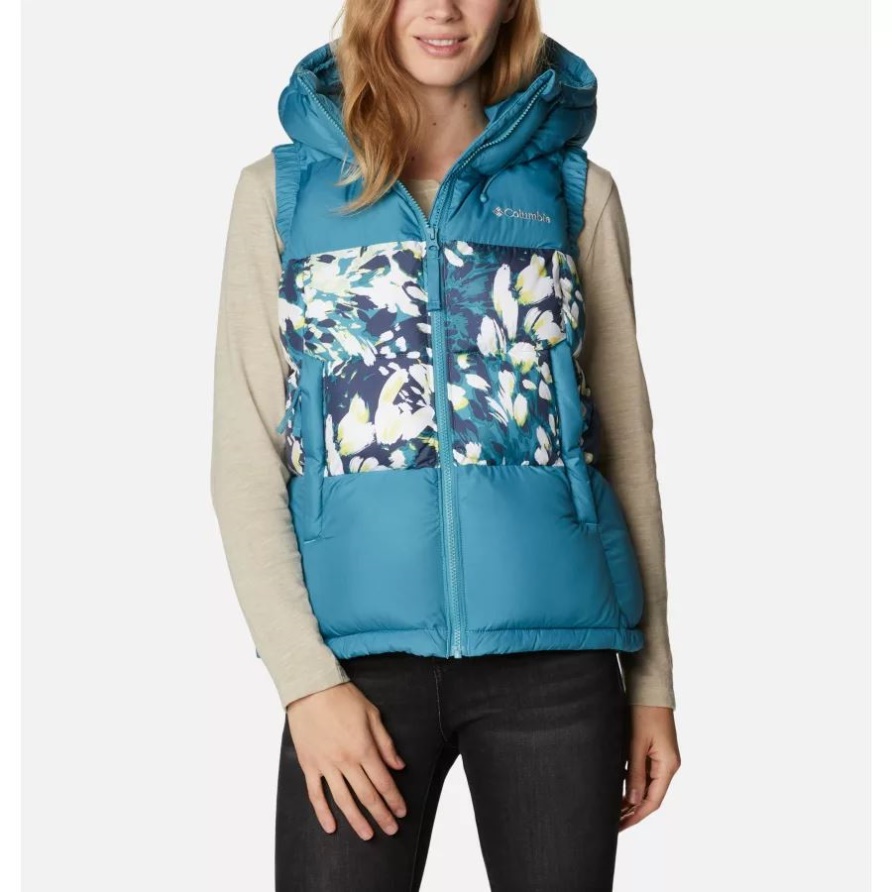 Canyon Blue/canyon Blue Florescence Pri Pike Lake Ii Wärmeisolierte Weste Für Damen Columbia