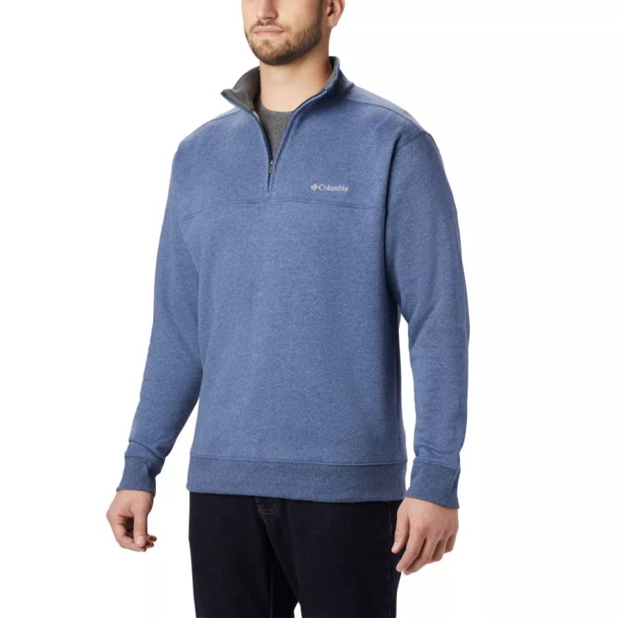 Carbon Heather Hart Mountain Ii Sweatshirt Mit Halbem Reißverschluss Für Herren Groß Columbia
