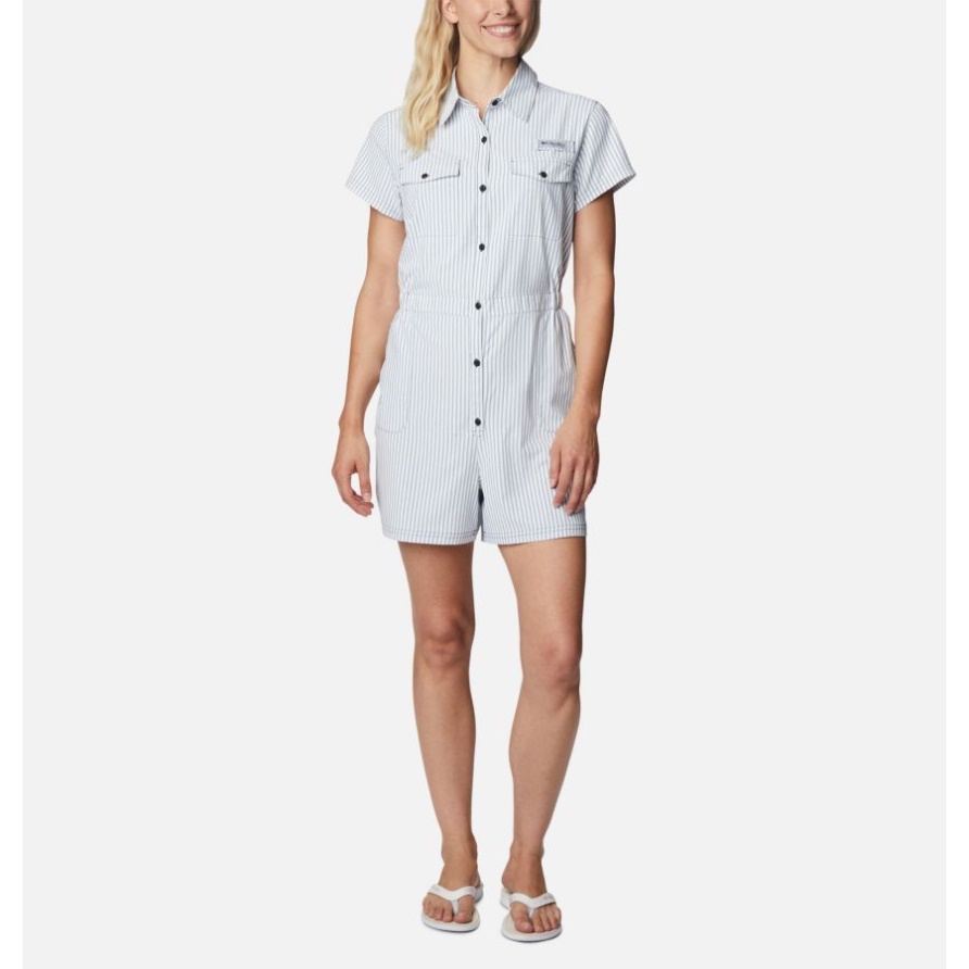 Carbon Damen Pfg Sun Drifter Gewebter Strampler Columbia