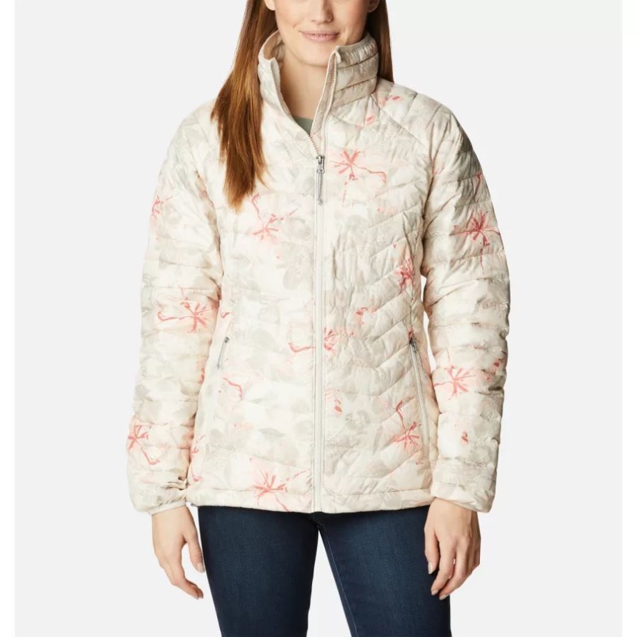 Damenpuder Lite Jacke Mit Chalk Aurelian Print Columbia