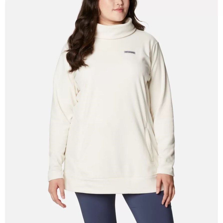 Chalk Columbia Ali Peak Fleece-Tunika Für Damen In Übergröße