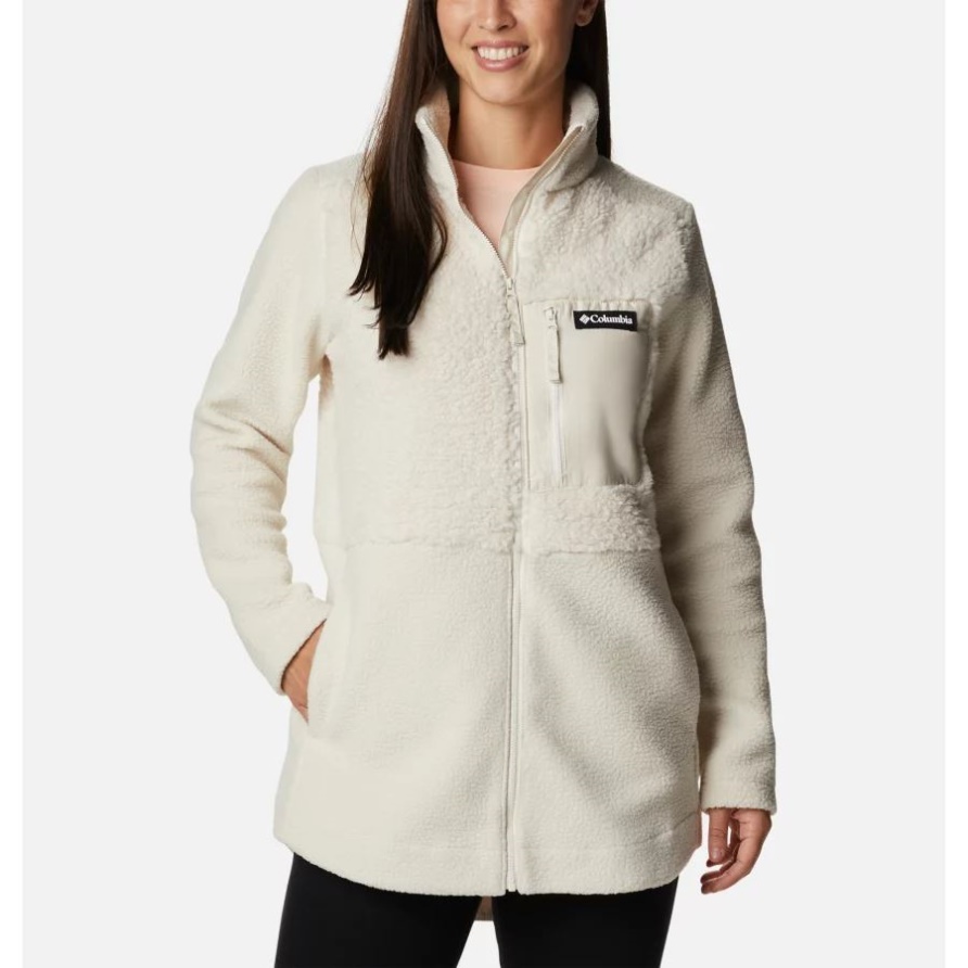 Kreide Columbia Columbia Lodge Sherpa Lange Fleecejacke Für Damen