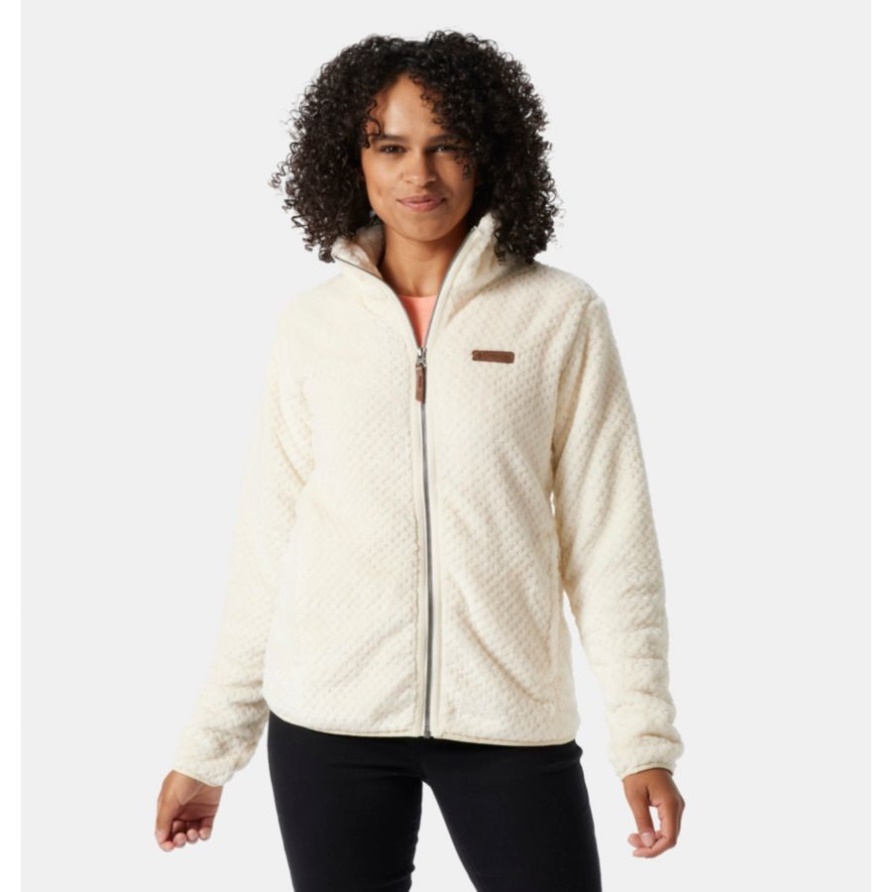 Chalk Columbia Fire Side II Sherpa-Fleece Mit Durchgehendem Reißverschluss Für Damen