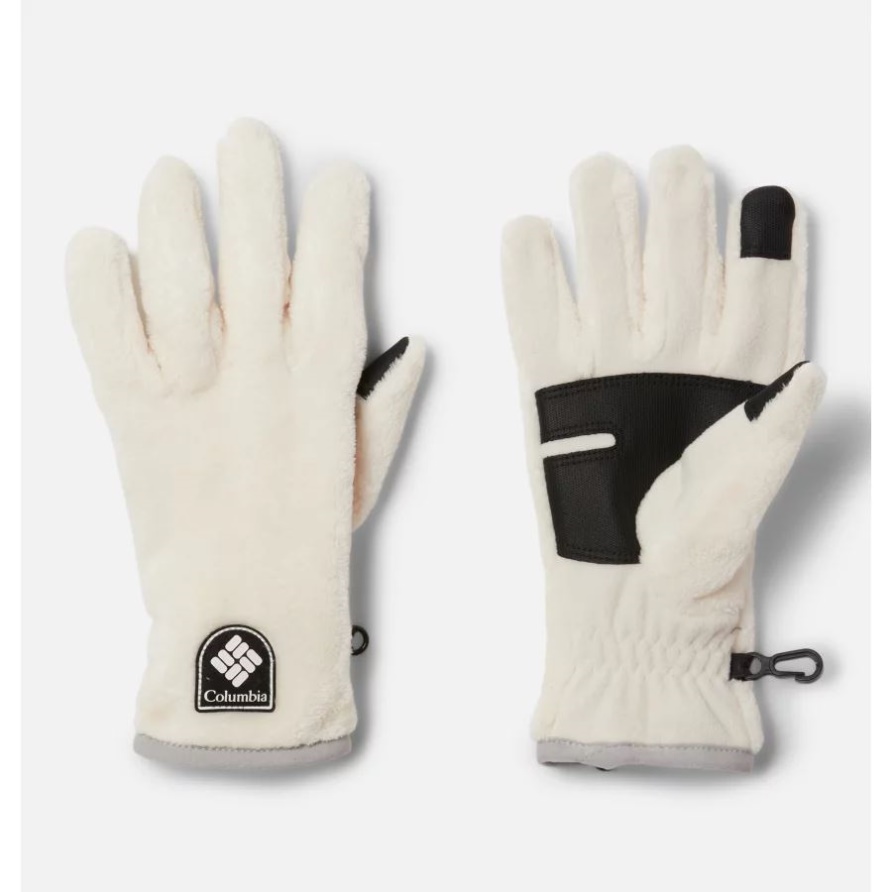 Chalk Columbia Fire Side Sherpa-Fleece-Handschuhe Für Damen